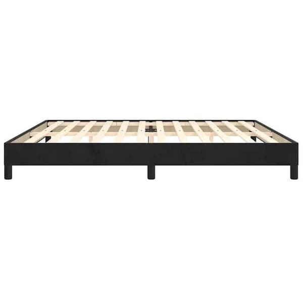 Maison Exclusive - Sengestel uden madras sort 200x200 cm velour