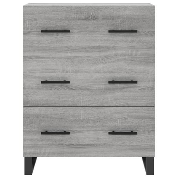 Maison Exclusive - Buffé Sonoma Grå 69,5x34x90 cm Ingenjörsträ Sonoma grå
