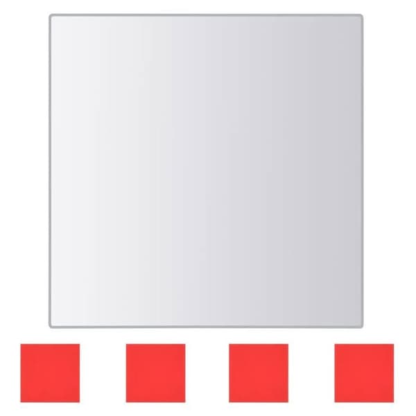 Maison Exclusive - Spejlflise 24 stk. Kvadratisk Glas