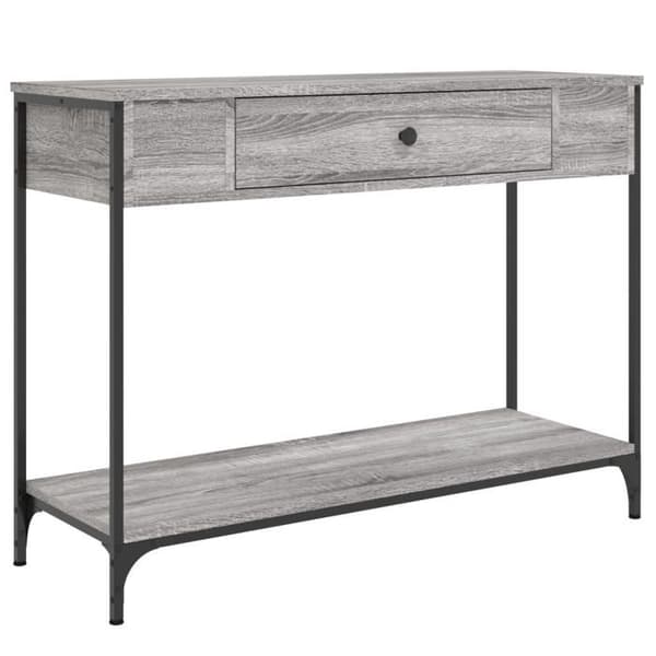 Maison Exclusive - Consolebord sonoma grå 100x34,5x75 cm ingeniørtræ