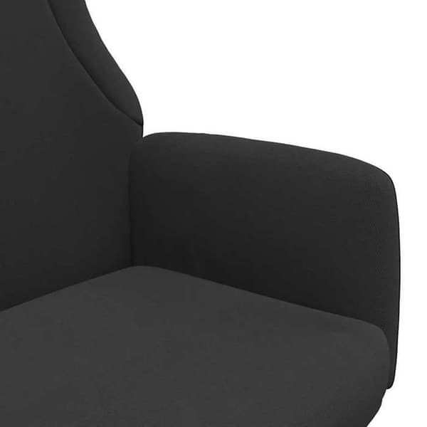 Maison Exclusive - Musta kangas rentoutumistuoli