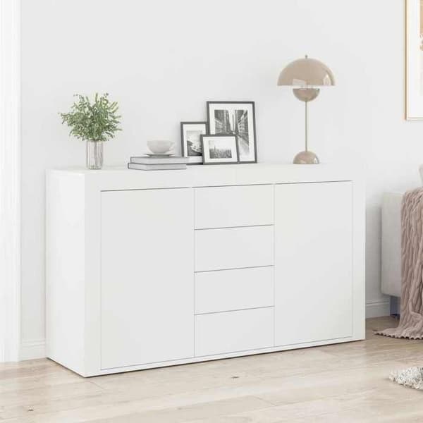 Maison Exclusive - Buffet Hvid 120 x 36 x 69 cm Ingeniørtræ