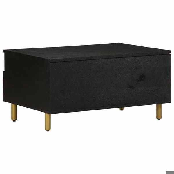 Maison Exclusive - Sort sofabord 80x54x40 cm ingeniørtræ