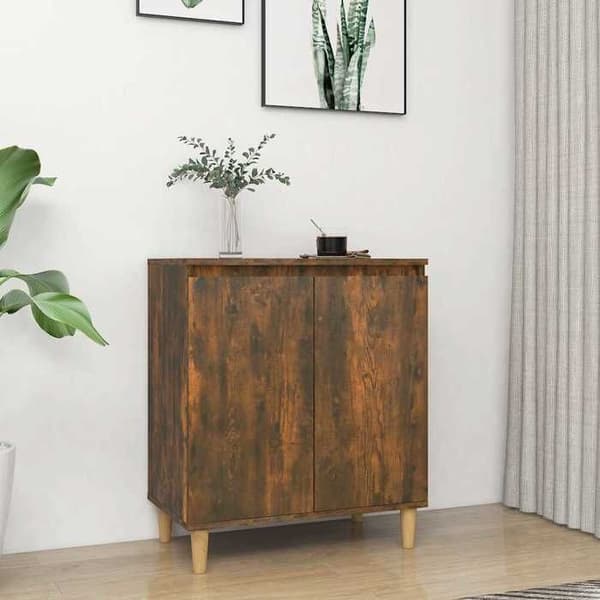 Maison Exclusive - Buffet Røget Eg 60x35x70 cm Ingeniørtræ