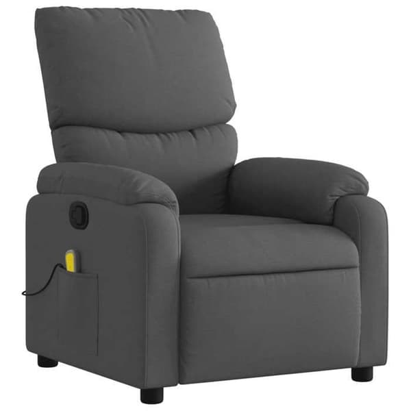Fåtöljer & Relaxfåtöljer - MAISON EXCLUSIVE - Recliner - Mörkgrå - Tyg - 6 punkter massage Mörkgrå