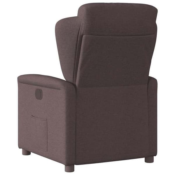 Maison Exclusive - Fällbar fåtölj Mörkbrun Tyg