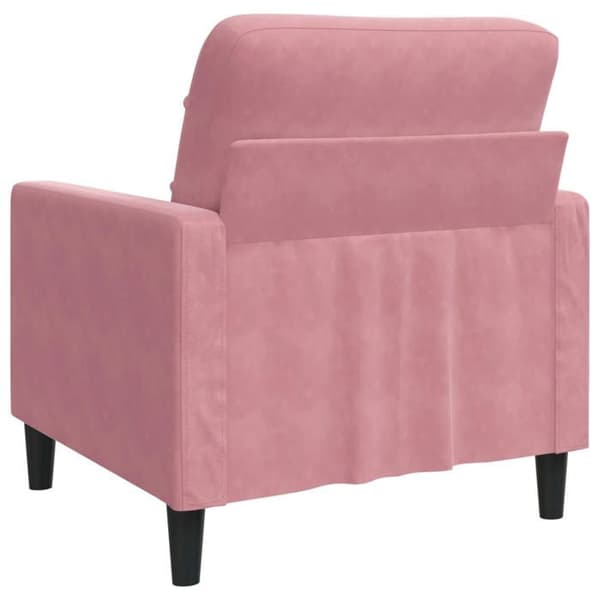 Maison Exclusive - Vaaleanpunainen nojatuoli 60 cm samettia