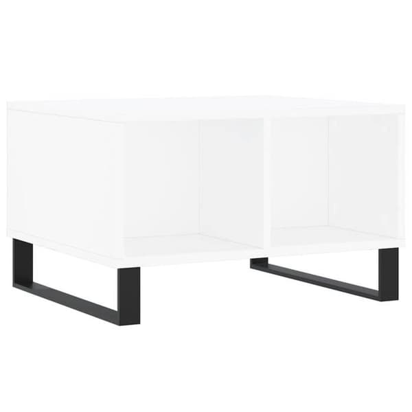 Maison Exclusive - Låg bord Vit 60x50x36,5 cm Ingenjörsträ Vit
