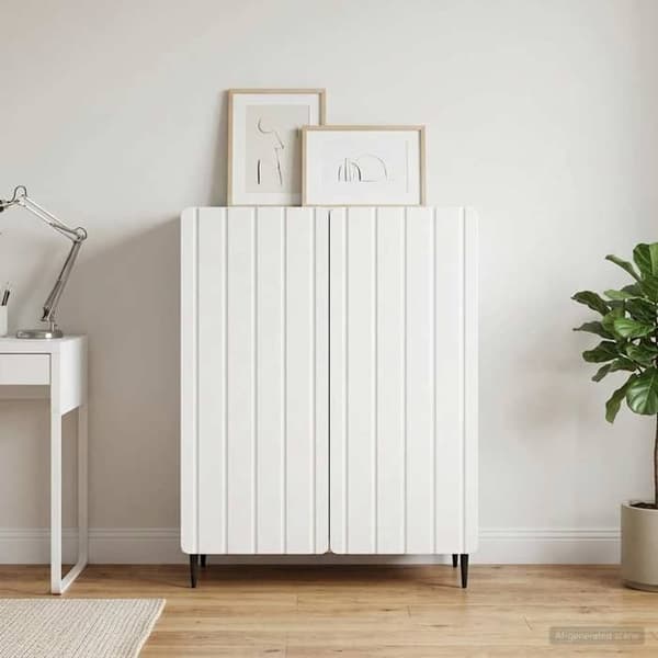 Maison Exclusive - Buffet Hvid 66 x 34,5 x 92 cm Ingeniørtræ Vit