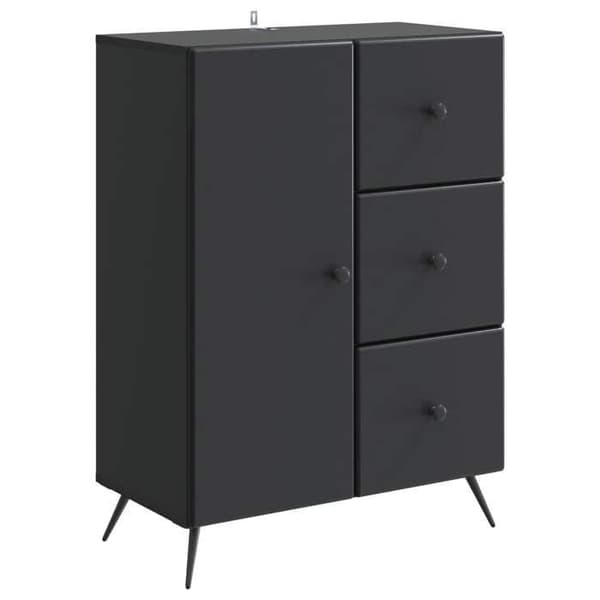 Maison Exclusive - Buffet Sort 66 x 34,5 x 90 cm Ingeniørtræ