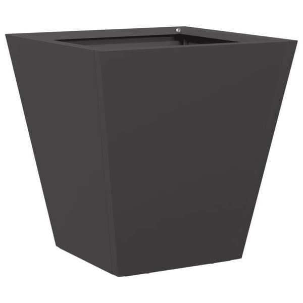 Maison Exclusive - Sort plantekasse 30x30x30 cm stål Svart