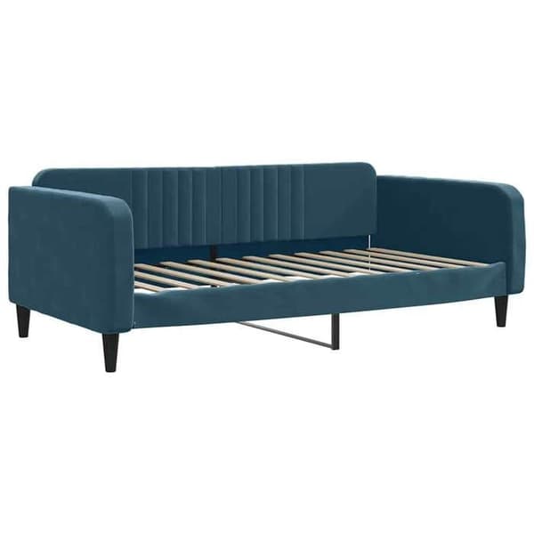 Vuodesohva - MAISON EXCLUSIVE - 100x200 cm - vuodevaatelaatikolla - 2 laatikkoa - sininen sametti Blå