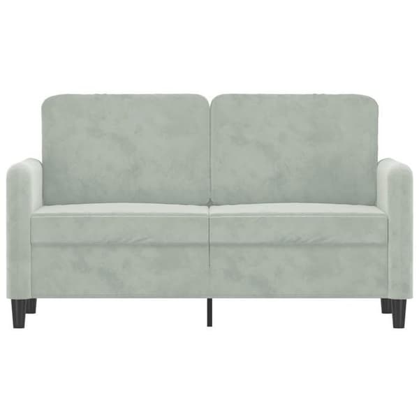 Maison Exclusive - 2-personers sofa i lys grå 120 cm velour