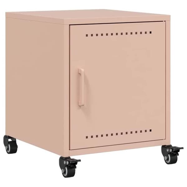 Maison Exclusive - Sängbord rosa 36x38,5x43,5 cm stål