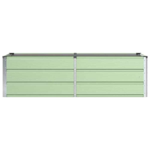 Jardiniär - EXKLUSIV HEM - 160 x 80 x 45 cm - Stål & plast - Grön - Rektangulär Grön