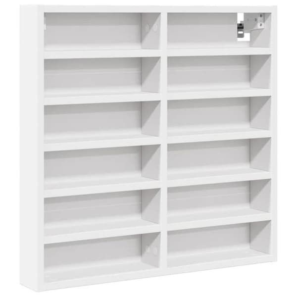 Maison Exclusive - Vitrinskåp vit 60x8,5x58 cm ingenjörsträ