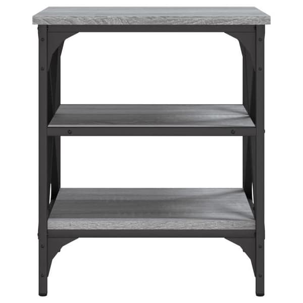 Maison Exclusive - Sonoma grå sidebord 40x42x50 cm Ingeniørtræ
