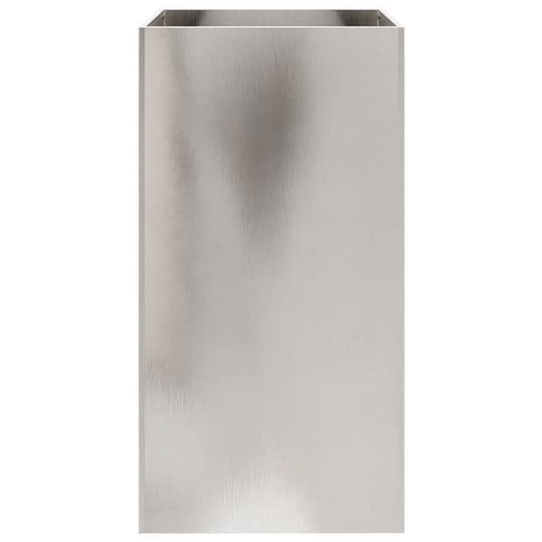 Maison Exclusive - Silverfärgad kruka 42x38x75 cm rostfritt stål