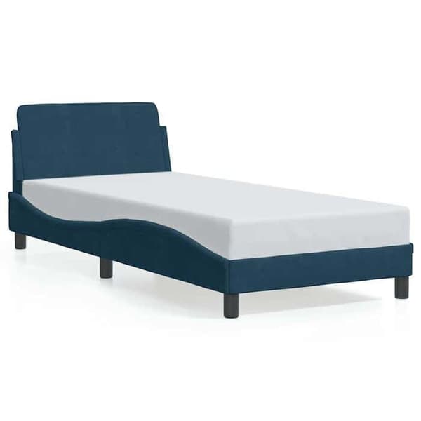 Maison Exclusive - Dover-sängynrunko sininen 80x200 cm samettia Blå