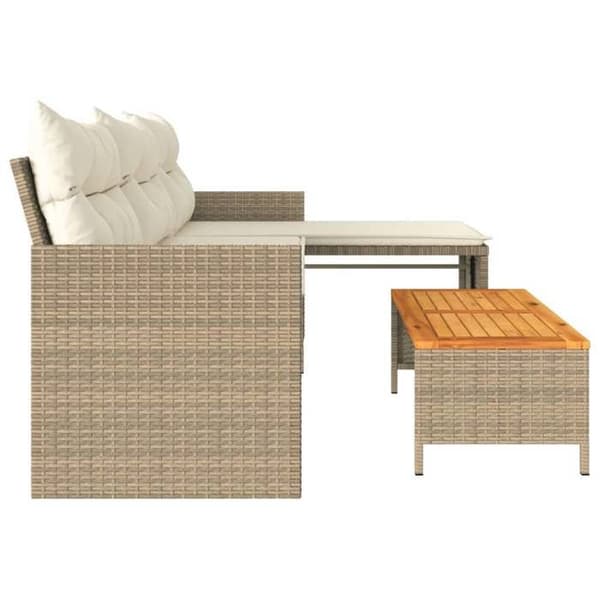 Maison Exclusive - Have sofa med bord og puder i L-form beige
