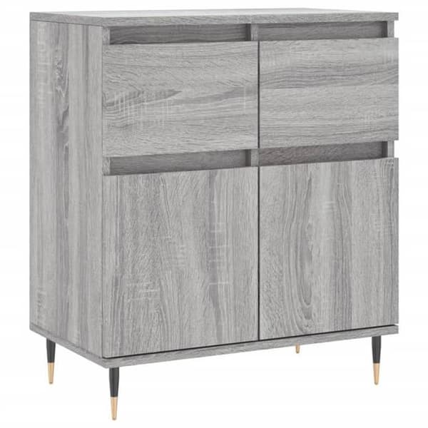 Buffé - EXKLUSIVT HUS - Sonoma - Grå - Ingenjörsträ - 60x35x70 cm Grå