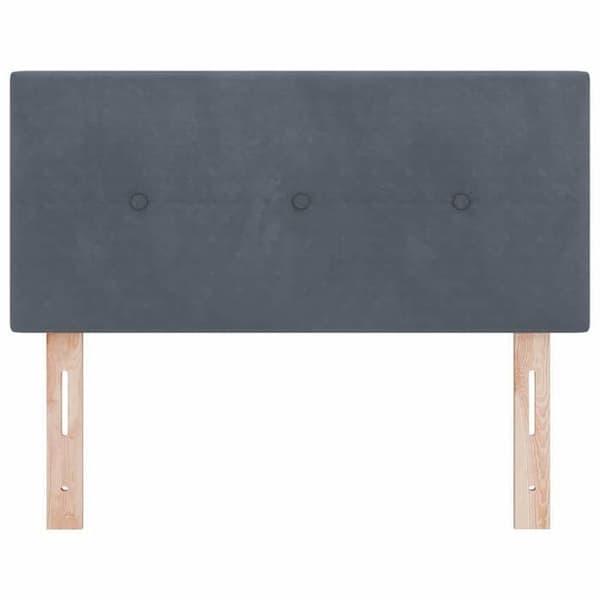 Maison Exclusive - Tummanharmaa pääty 90 cm Sametti Mörkgrå