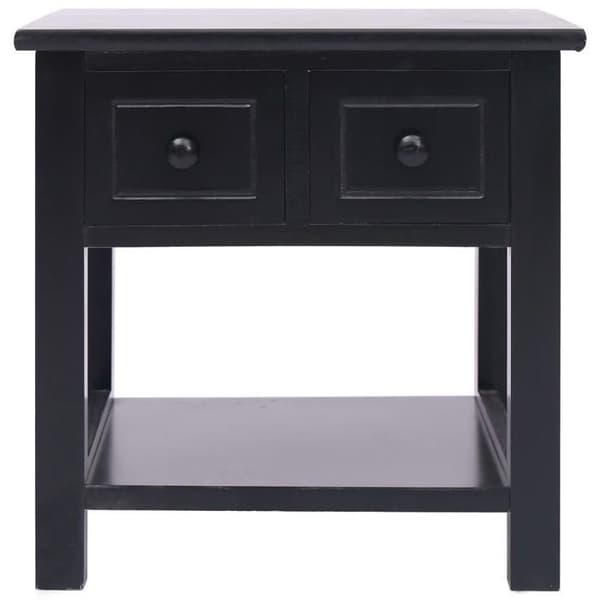 Sideborde - Maison Exclusive - Sort - 40x40x40 cm - 2 skuffer Svart