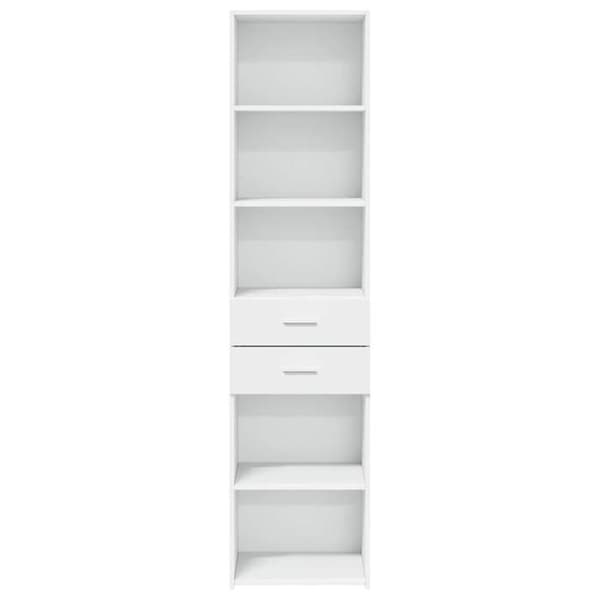 Maison Exclusive - Vit hög buffé 45x42,5x185 cm ingenjörsträ