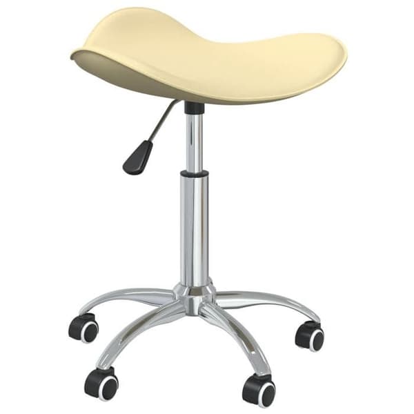 Maison Exclusive - Kontorsstol Creme Konstläder