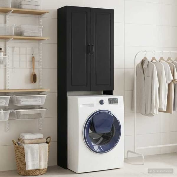Maison Exclusive - Toilettskabe UTRECHT Sort 66 x 25,5 x 190 cm