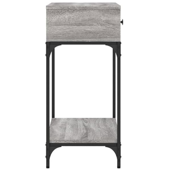 Maison Exclusive - Consolebord sonoma grå 75x34,5x75 cm ingeniørtræ