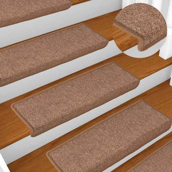 Maison Exclusive - Trappe tæppe 30 stykker 65 x 21 x 4 cm Brun Rektangulær kant