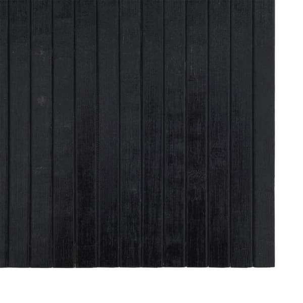 Maison Exclusive - Rektangulär svart matta 70x200 cm bambu