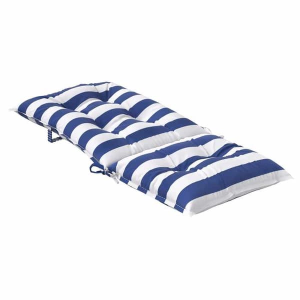 Utomhus kudde - EXKLUSIV HEM - 4 delar - Blå och vit - 100% andningsbart polyester - 120×50×7 cm Blå och vit