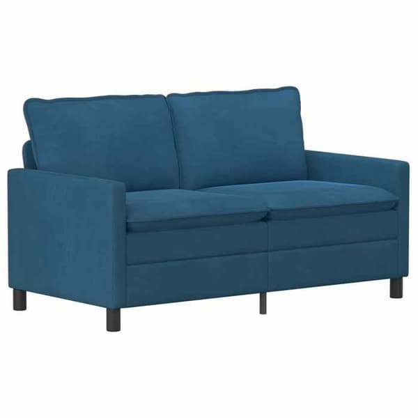 Maison Exclusive - Set med 2 soffor i blått sammet