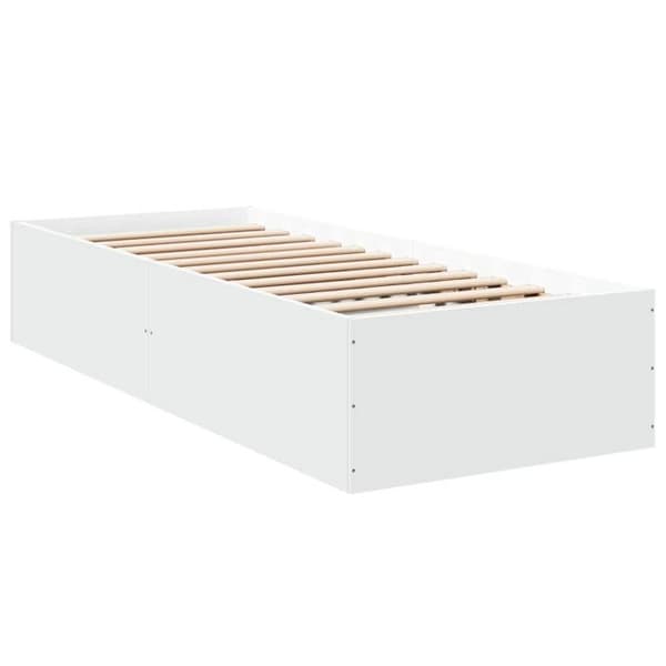 Maison Exclusive - Sängram utan madrass vit 90x200 cm