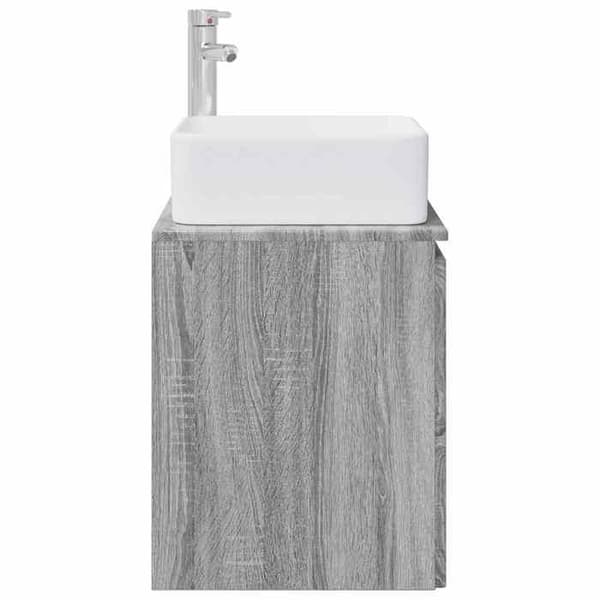 Maison Exclusive - Väggmonterad handfat Vanity Sonoma grå 53 x 35 x 63 cm Grå