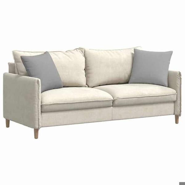 Maison Exclusive - Soffkuddar 2 st tyg Grå moln 45 x 45 cm Molngrå