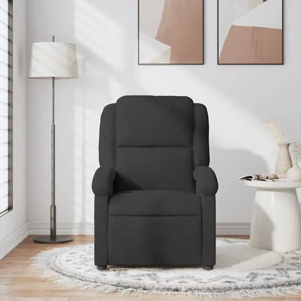 Maison Exclusive - Sort velour massage stol med hældning