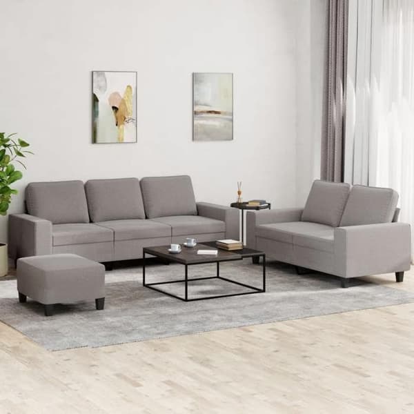 Maison Exclusive - 3 kpl taupe kangassohvasetti