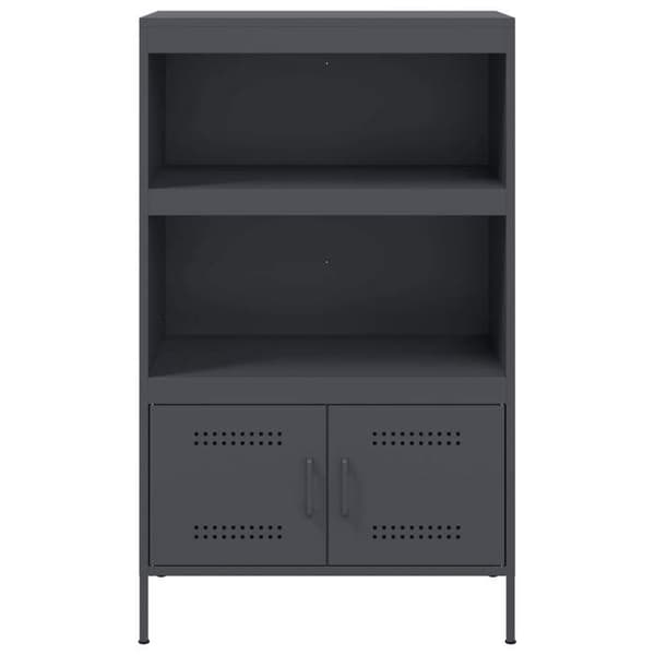 Maison Exclusive - Høj buffet antracit 68x39x113 cm stål antracit