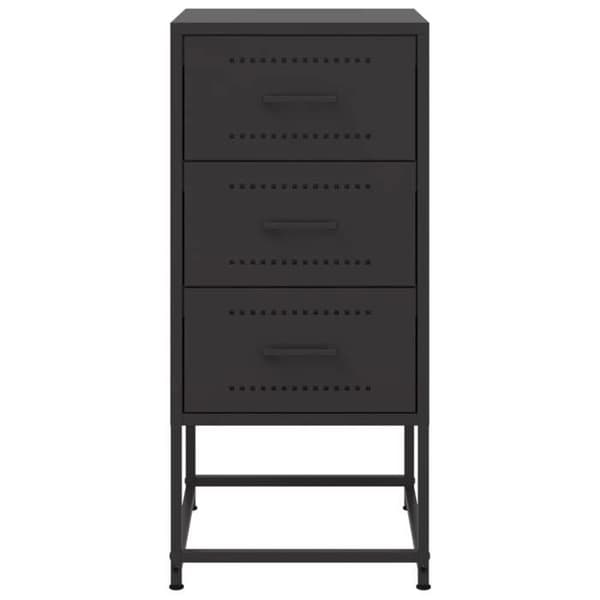 Natteskab - EKSKLUSIV HUS - 2 dele - Sort - Stål - 36x39x78 cm Svart