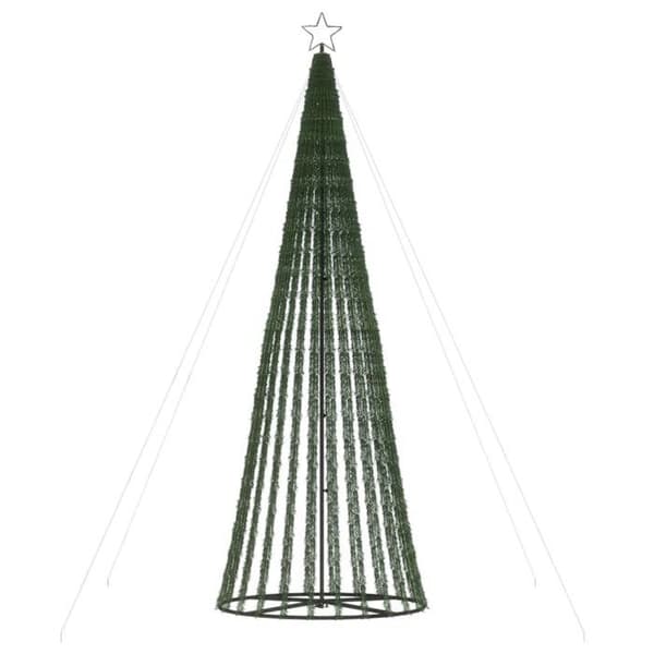 Juletræ - EKSKLUSIV HUS - 688 LED - 300 cm - Kold hvid - 8 lys effekter Grön