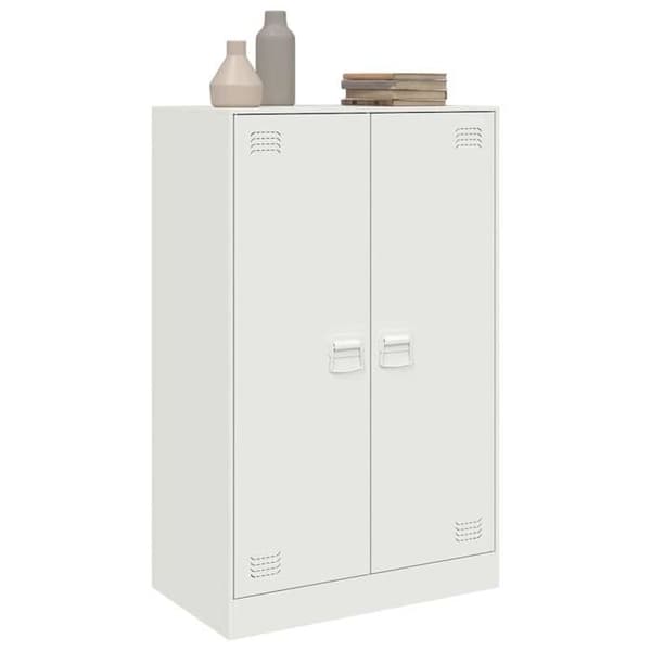 Maison Exclusive - Buffé vit 67x39x107 cm stål