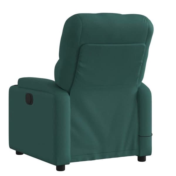 Maison Exclusive - Mörkgrön massagefåtölj i tyg Mörkgrön