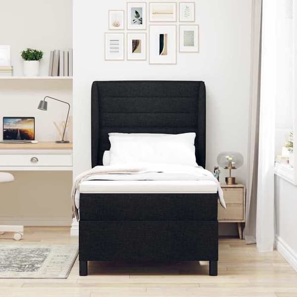 Maison Exclusive - Jousipatja mustalla 90 x 190 cm kankaalla