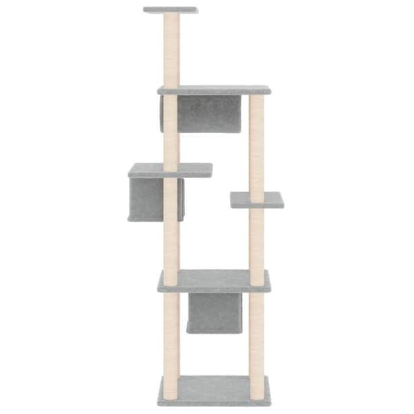 Maison Exclusive - Kattekradsetræ med sisal kløer Lys grå 169 cm ljusgrått