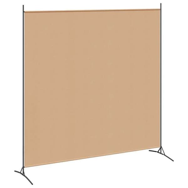 Maison Exclusive - Enkelt panel rumdeler Beige 175 x 180 cm Stof