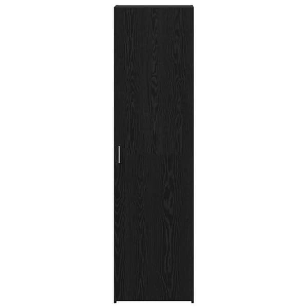 Maison Exclusive - Høj Skab Sort Eg 50 x 42,5 x 185 cm