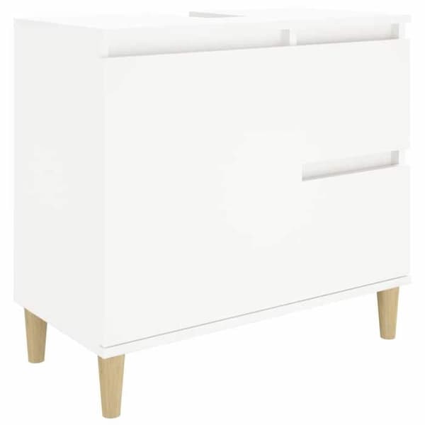 Maison Exclusive - Badrumsskåp vit 65x33x60 cm ingenjörsträ